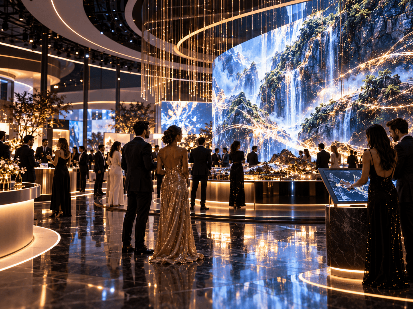 Immersive event and exhibition technology